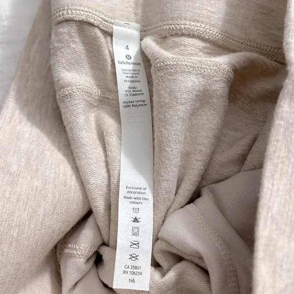 NWT Lululemon Warm Down Jogger *Soft Touch Heathered Cashew - Picture 4 of 9